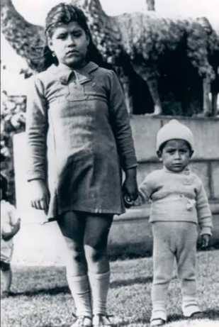 Lina Medina with his Son Gerado