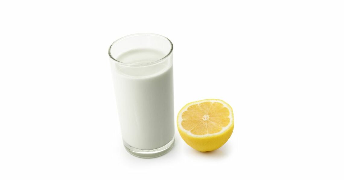 Lemon and milk for whiter skin