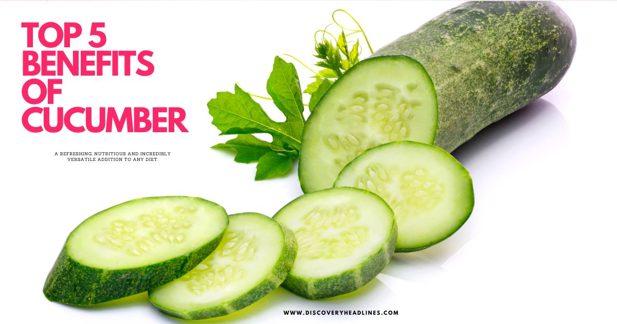 Top 5 Benefits of Cucumber