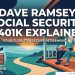 Dave Ramsey Social Security and 401k
